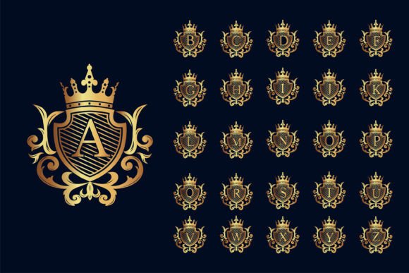 Alphabet Initial Logo with Luxury Design for Graphics and Logos