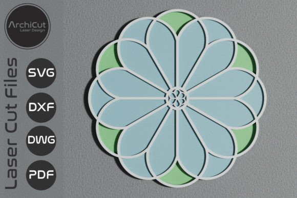 Floral Decor Art Hanging SVG Laser Cut for Wall Decor