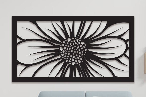 Laser Cutting Floral Panel for Wall Decor