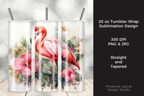 Watercolor Flamingo Tumbler Wrap Review
